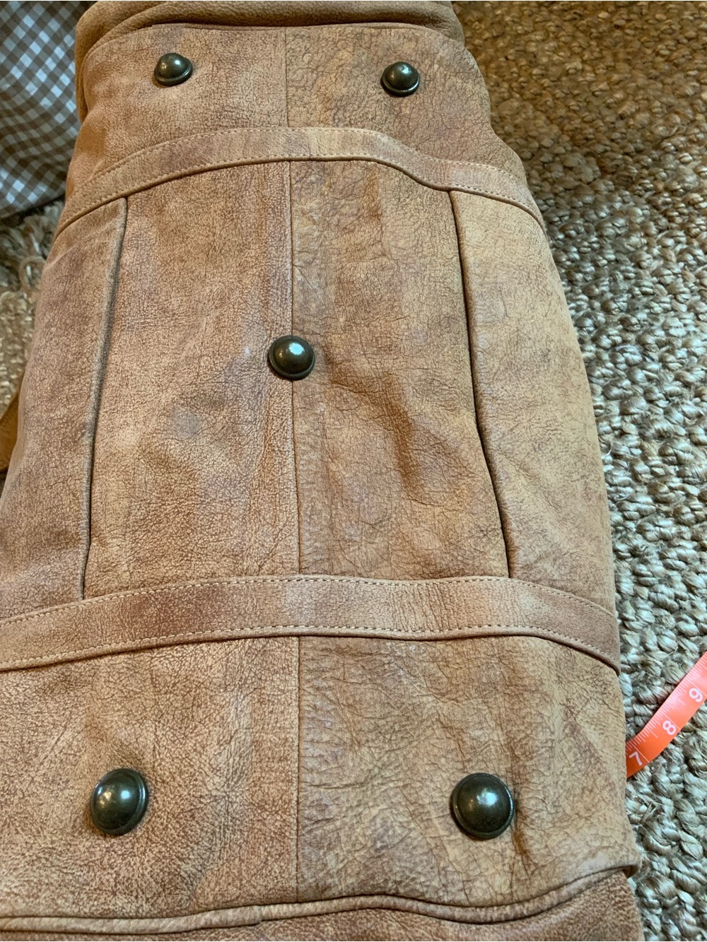 Myra NWOT Leather Duffel Bag - Classic Travel Weekender - Picture 7 of 16